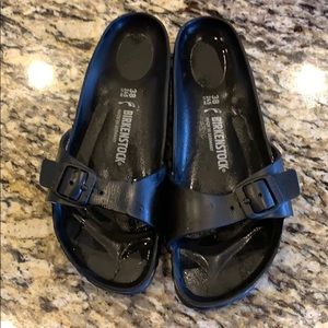 Black Birkenstock’s- water proof